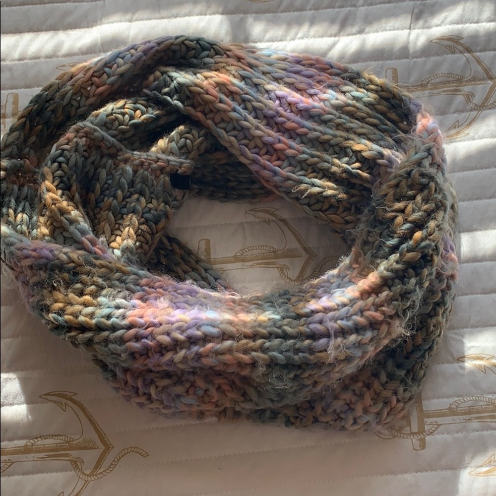Multi colored round scarf